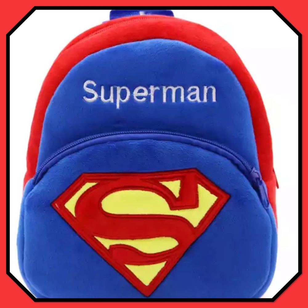 🔴 NWT 🔴 Superman Kids Plush Backpack 🔴